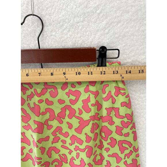 Anne Crimmins Umi Collections Women’s 8 Leopard Multicolor Pencil Skirt Retro - Picture 3 of 8